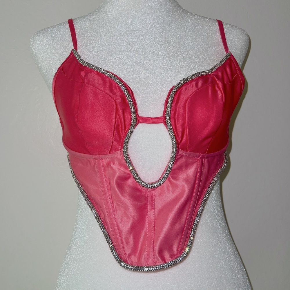 Rhinestone Corset Top